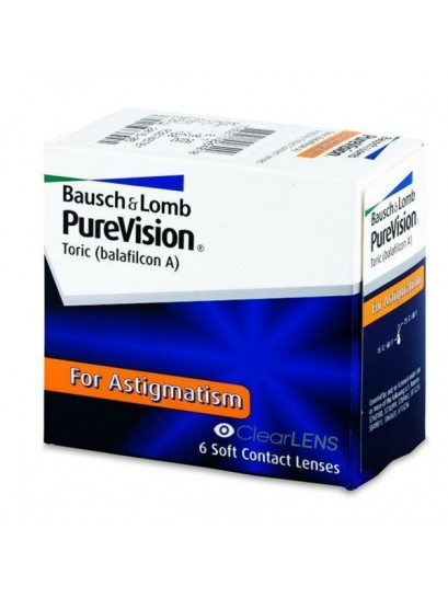 Bausch & Lomb Purevision Toric Μηνιαιοι Αστιγματικοι Σιλικονης(6τεμ)