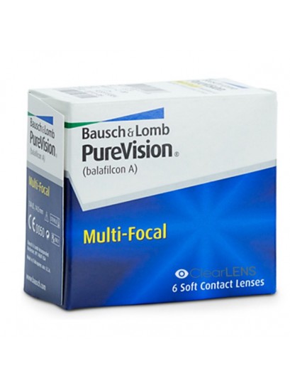 Bausch & Lomb PureVision Multifocal Μηνιαιοι Πολυεστιακοι Σιλικονης (6τεμ)