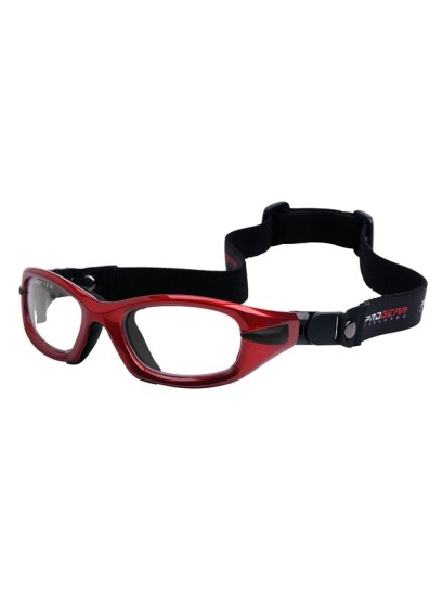 Μάσκα προστασίας για σπορ με λάστιχο Progear  Κόκκινη 10115  Μέγεθος 48