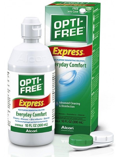 Optifree Express Υγρό Φακών Επαφής Πολλαπλών Χρήσεων 355ml