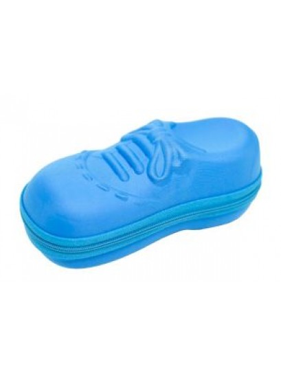 Θήκη γυαλιών σκληρή με φερμουάρ παιδική Γαλάζιο