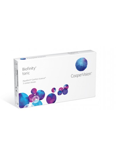 Biofinity Toric Μηνιαίος Φακος Αστιγματισμου Σιλικονης Υδρογελης (3τεμ)