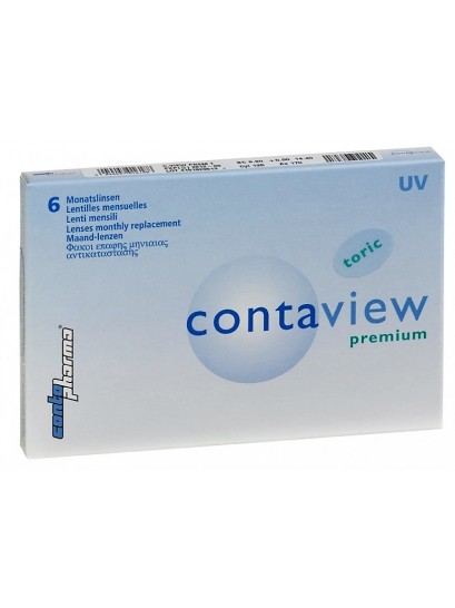 Contaview Premium Toric UV Μηνιαιος Φακος Αστιγματισμού (6τεμ)