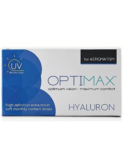 Optimax Hyaluron Astigmatism Μηνιαιος Αστιγματικος Υδρογελης (3τεμ)