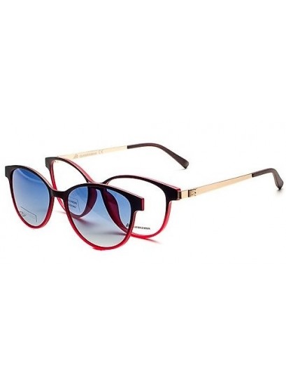 Quebramar 379 Red  Σκελετός οράσεως με clip on 